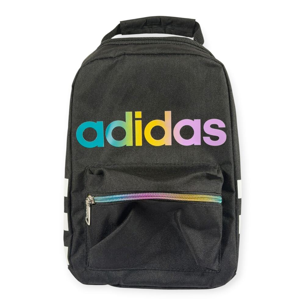 Adidas Santiago Lunch Box/Cooler Bag, Black/Rainbow